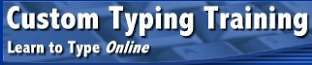 custom typing training logo
