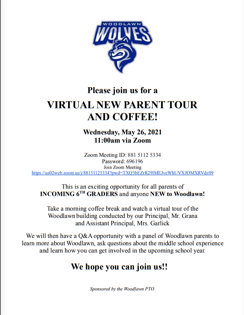 New Parent Virtual Coffee on May 26