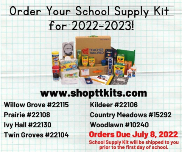 School Supply Kits Now Available