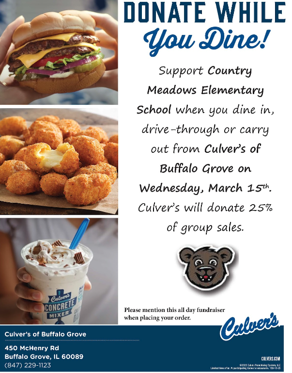 Dining at Culver's on March 15 2023