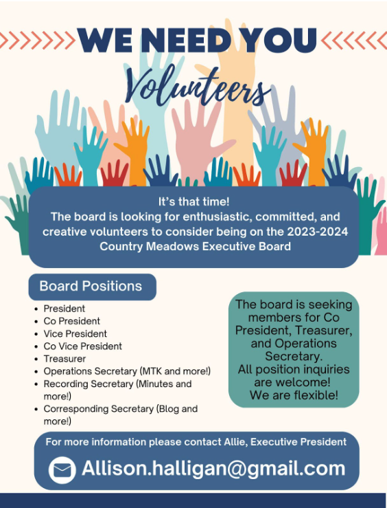 Country Meadows PTO Volunteers Needed