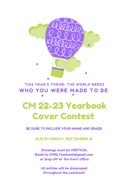 CM Yearbook Contest: Entries Due September 16