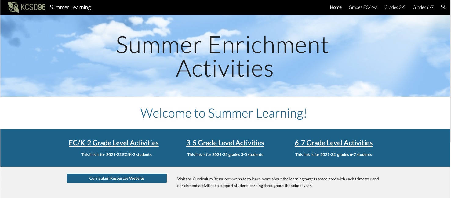 Summer Enrichment Activities