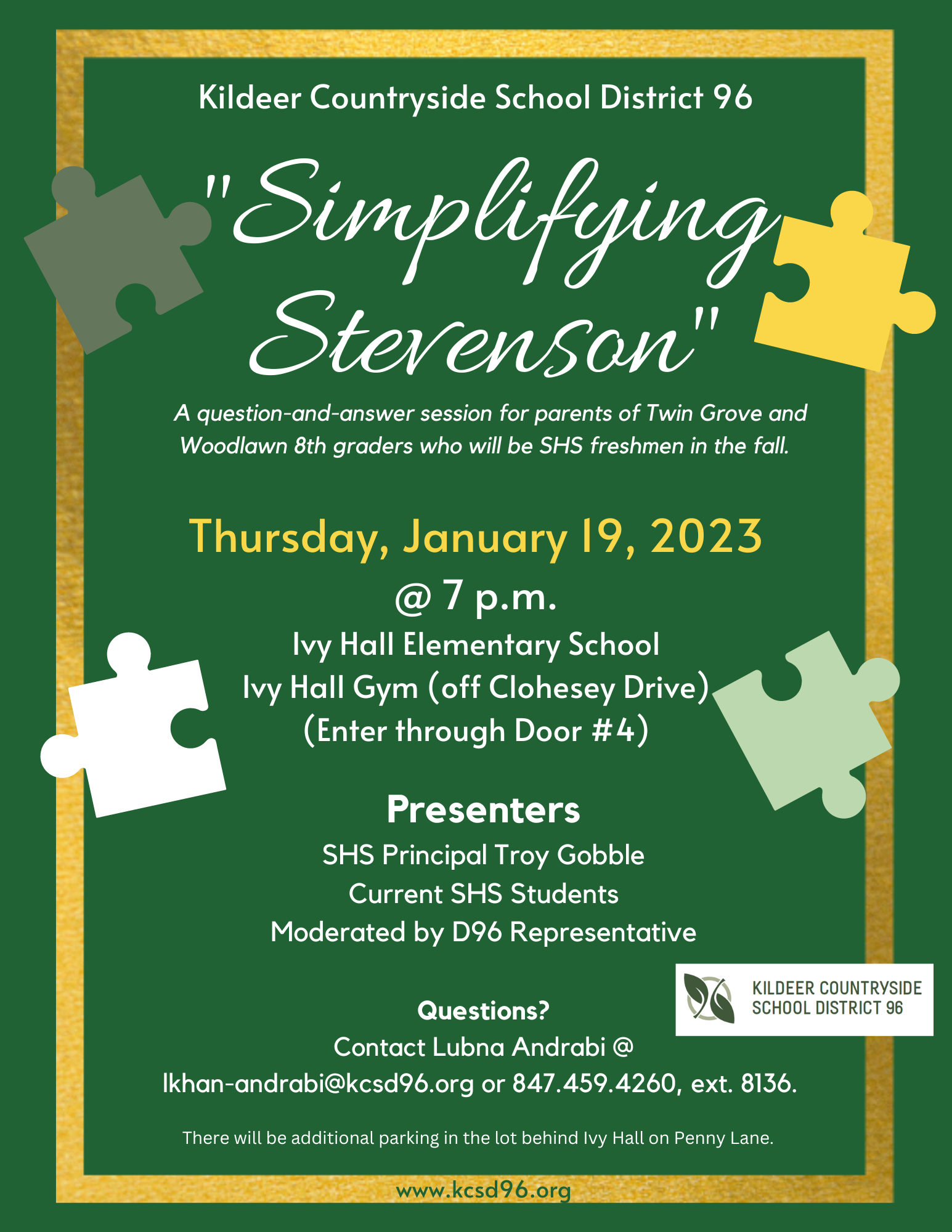 Simplifying Stevenson:  January 19, 2023