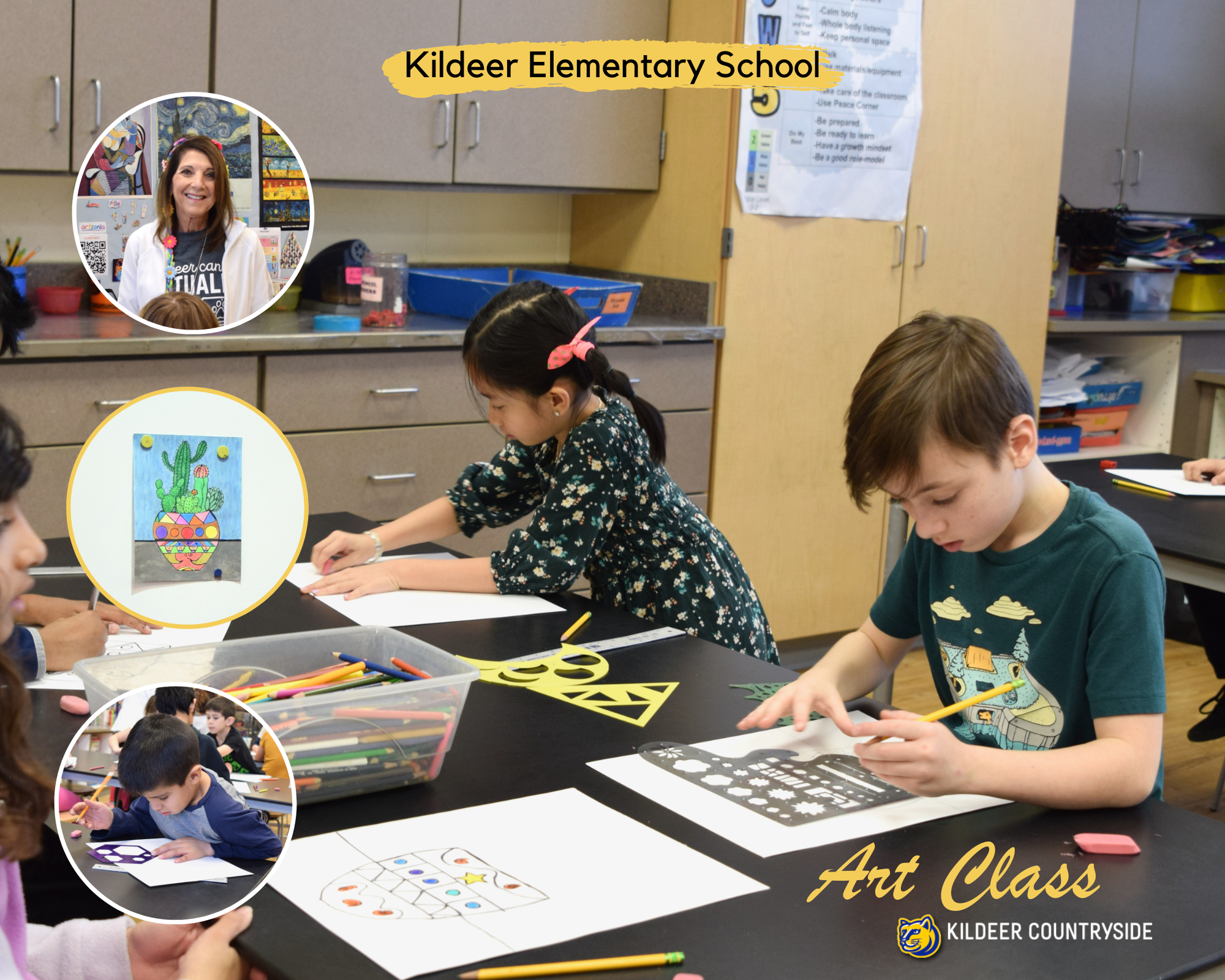 Kildeer Art Class with Mrs. Norman ~ January 2024