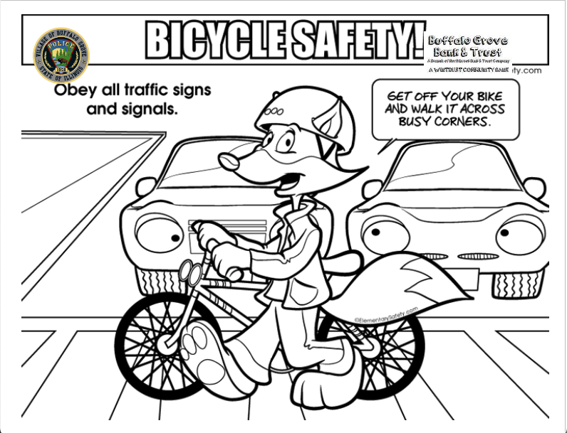 Buffalo Grove Police Department Coloring Page