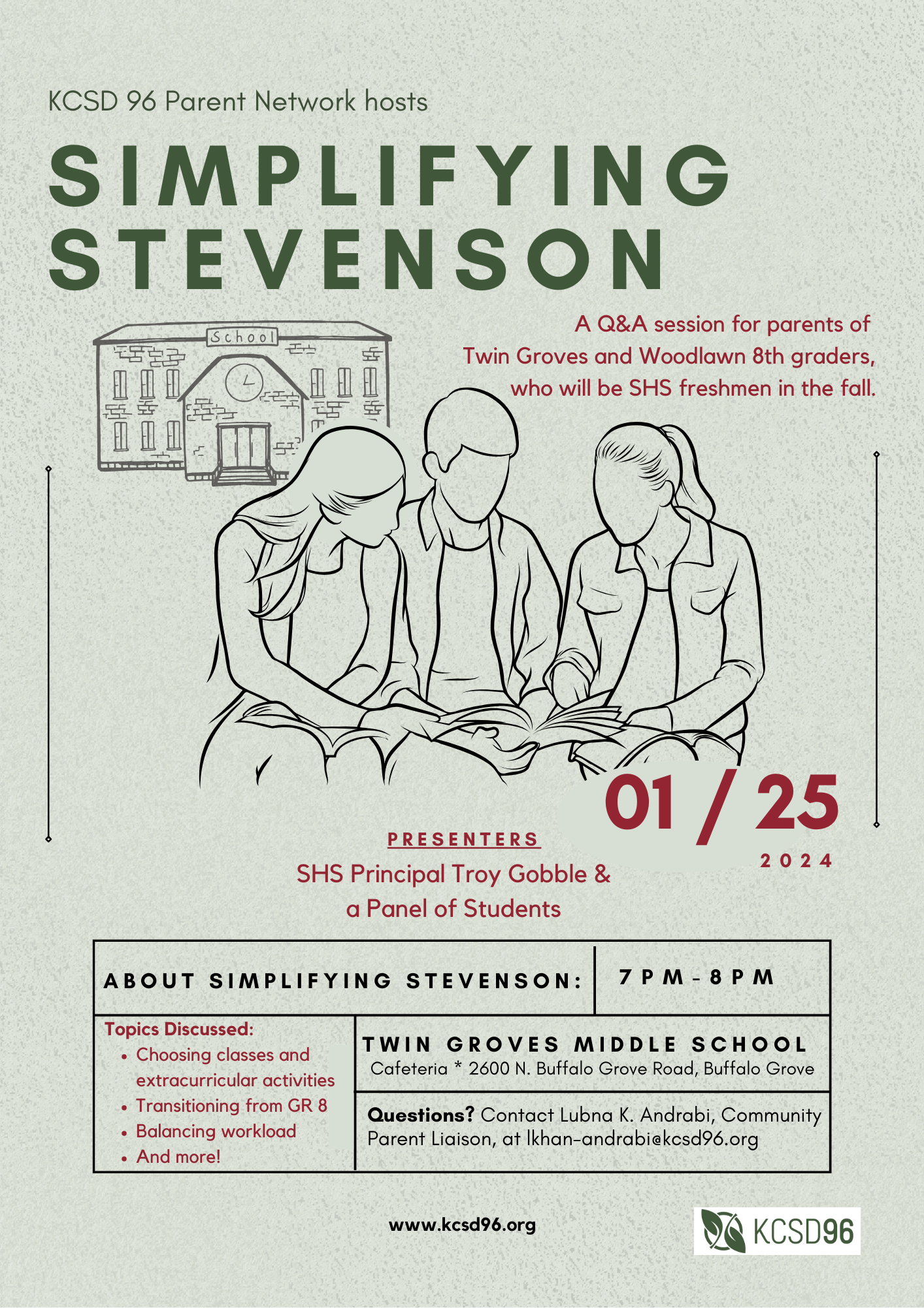 District 96 Co-hosts "Simplifying Stevenson" on January 25, 2024
