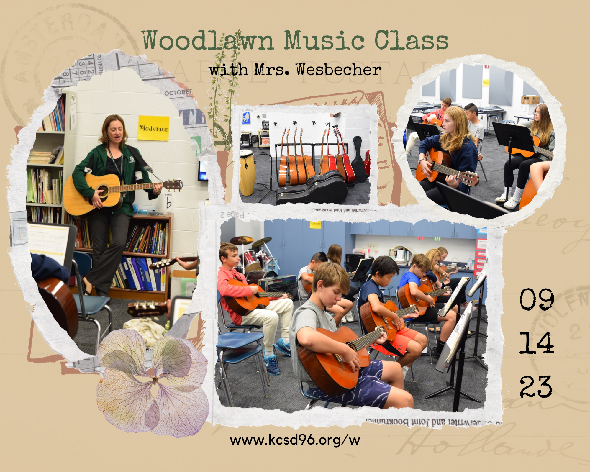 ENEWS 96: Woodlawn Music Class with Guitar Lessons ~ September 15 2023
