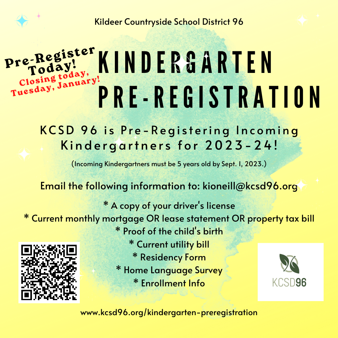 Kindergarten Pre-Registration 2023-24