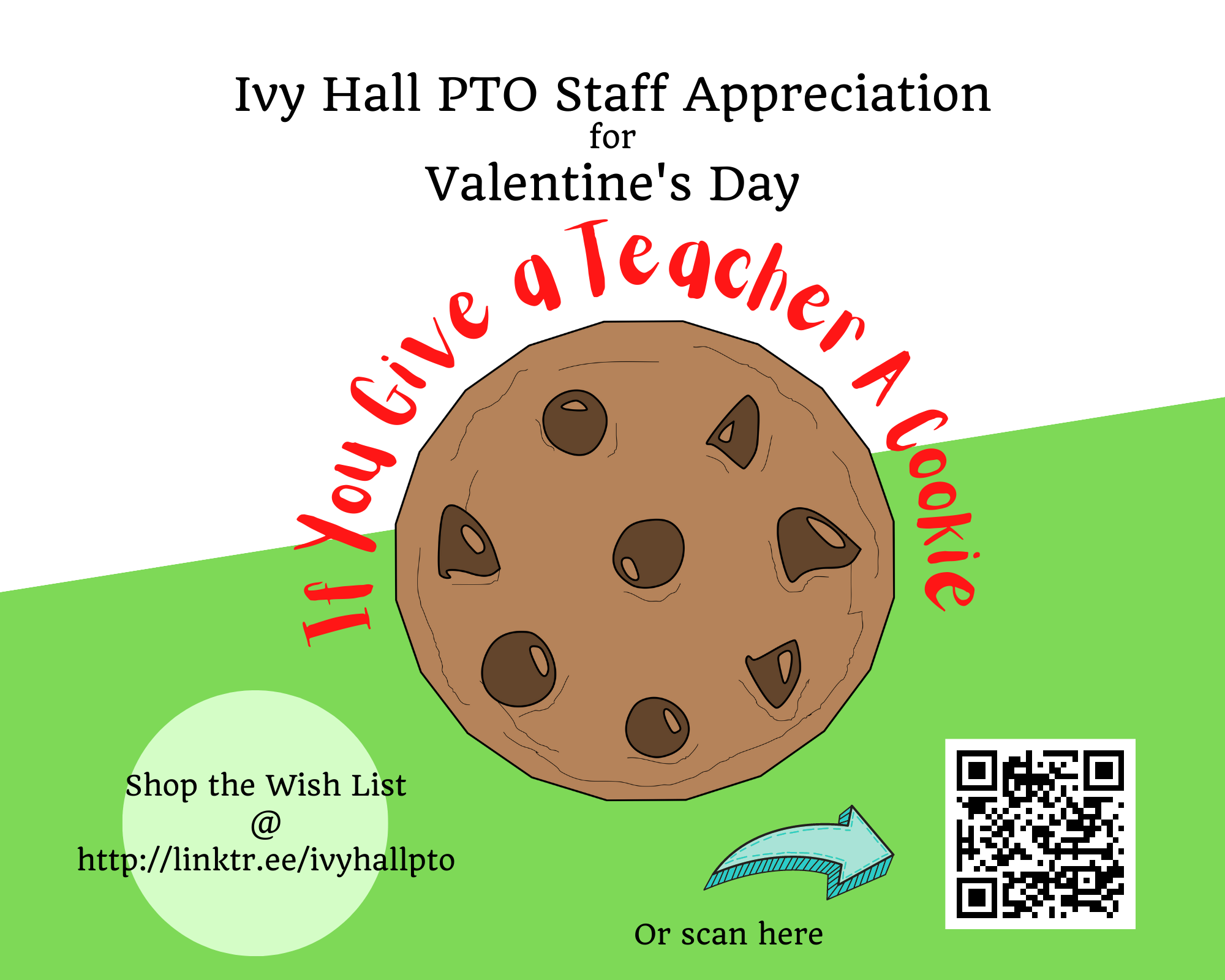PTO Teacher-Staff Appreciation: If You Give a Teacher a Cookie