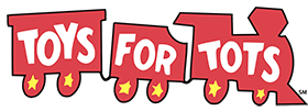 Toys for Tots red train logo