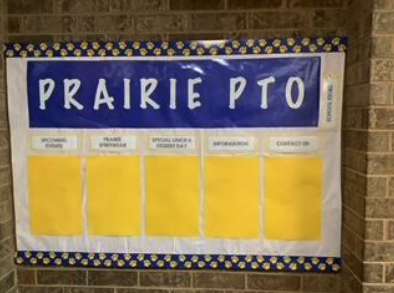 Prairie PTO Announcement board