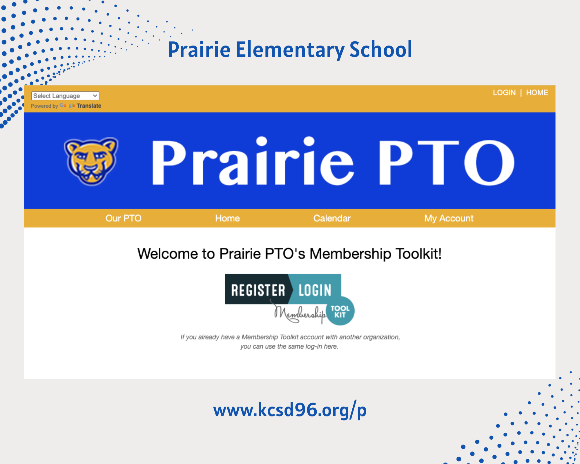 Prairie PTO Membership ToolKit login