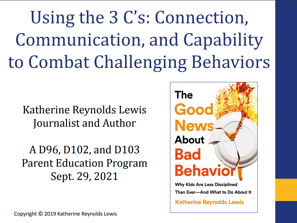 Using the 3Cs: Connection, Communication and Capability to Combat Challenging Behaviors