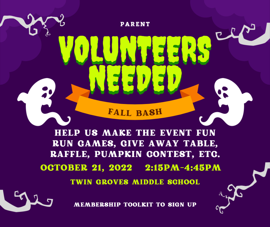 TG Fall Bash Volunteers Needed