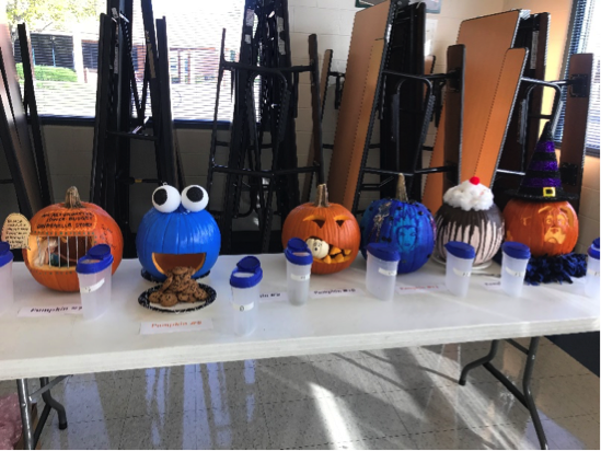 Decorated pumpkin contestants group 2