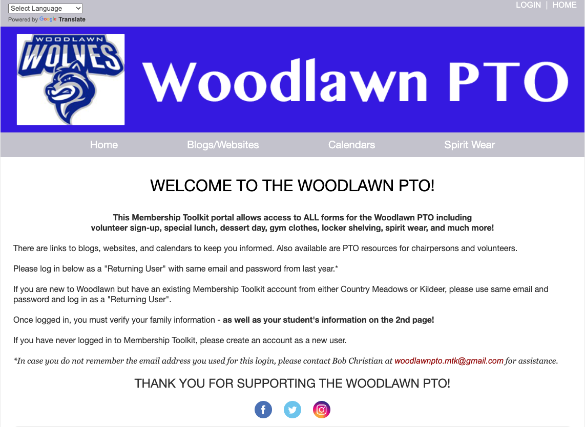 Woodlawn Membership Toolkit Login