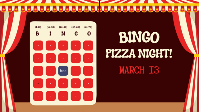 Willow Grove Pizza Bingo Night ~ March 13 2024