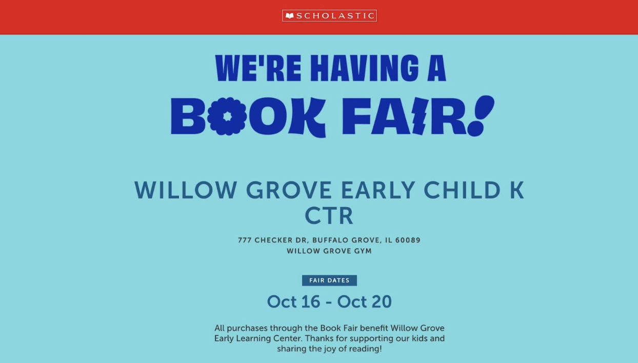 Willow Grove Book Fair October 2023