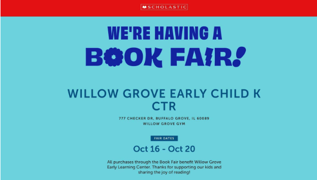 Willow Grove PTO Book Fair October 2023