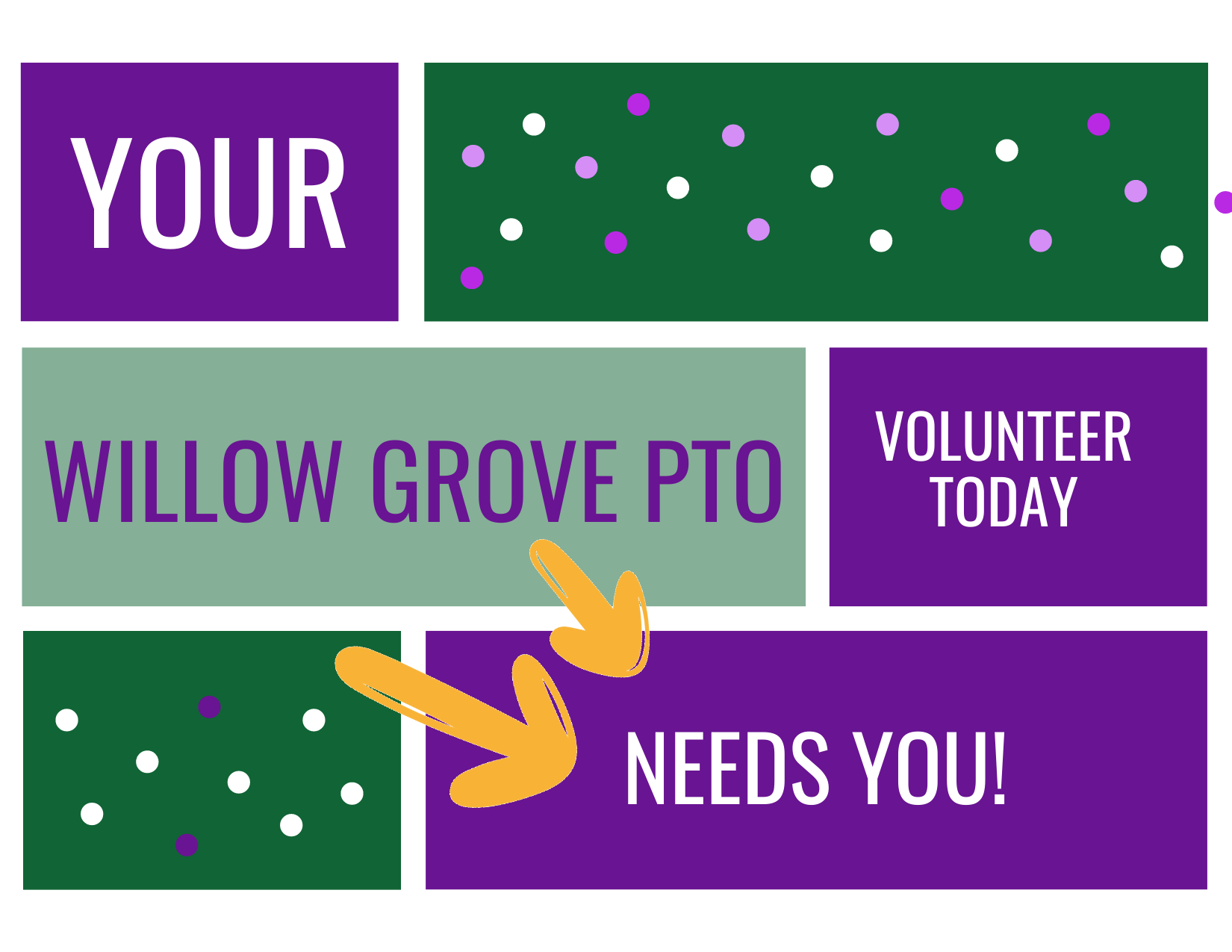 Willow Grove PTO Needs You today