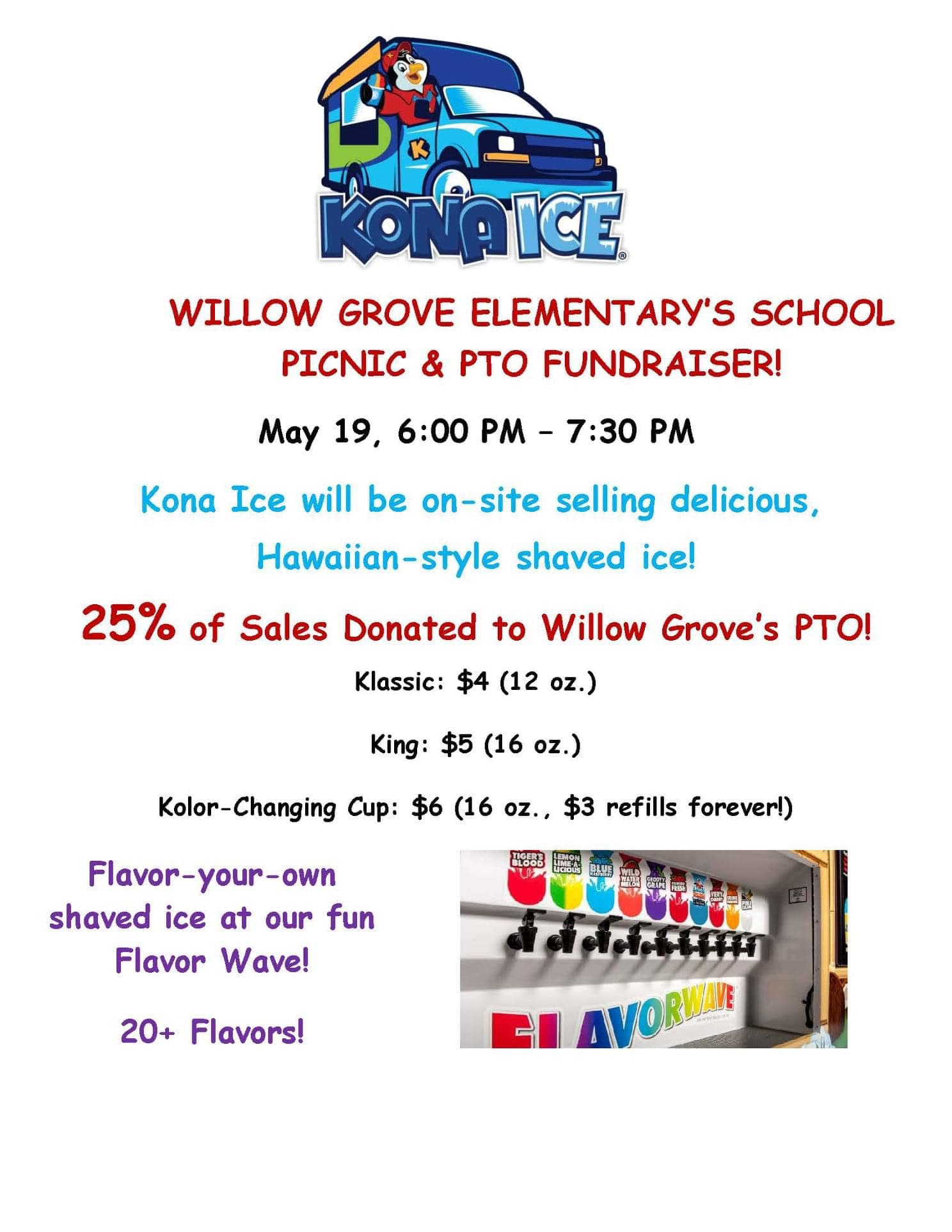 Willow Grove PTO Fundraiser, May 19 2022